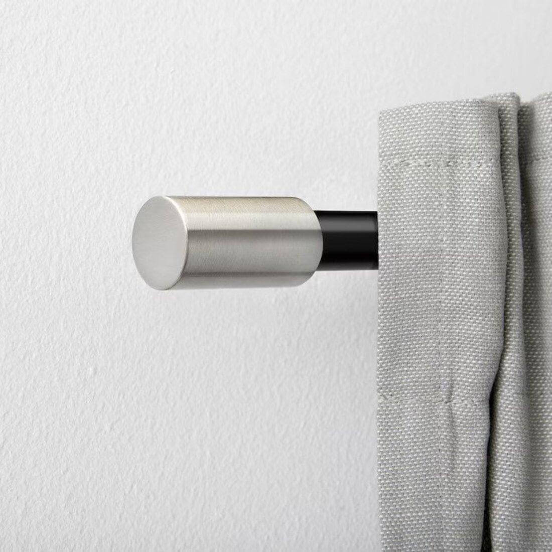 IKEA UDDNATE Finials, 1 Pair, Silver-Color, 35 mm (1 ½ ") 1
