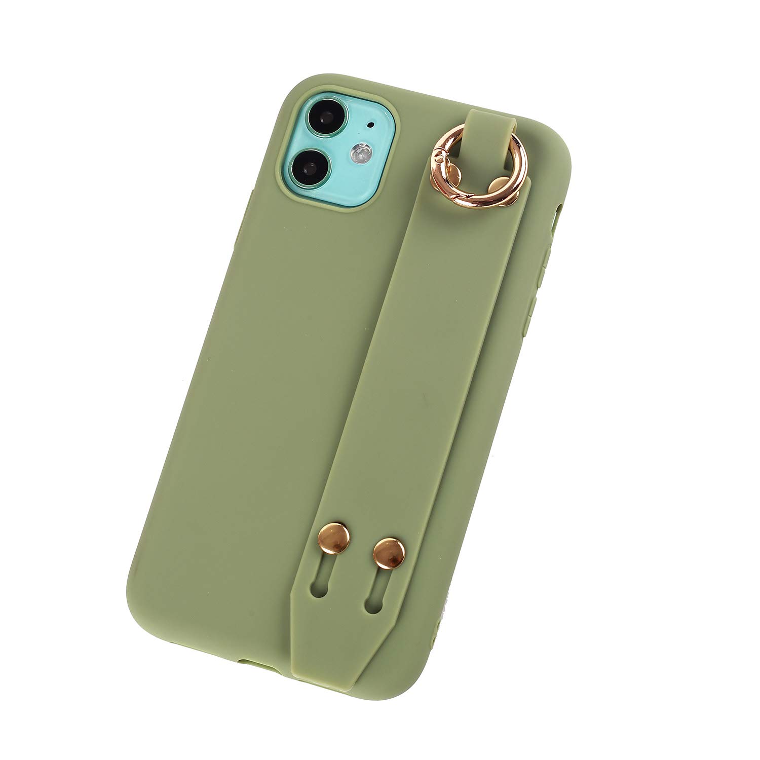 Iphone 11 Case With Hand Strap Soft Tpu Rubber Adjustable