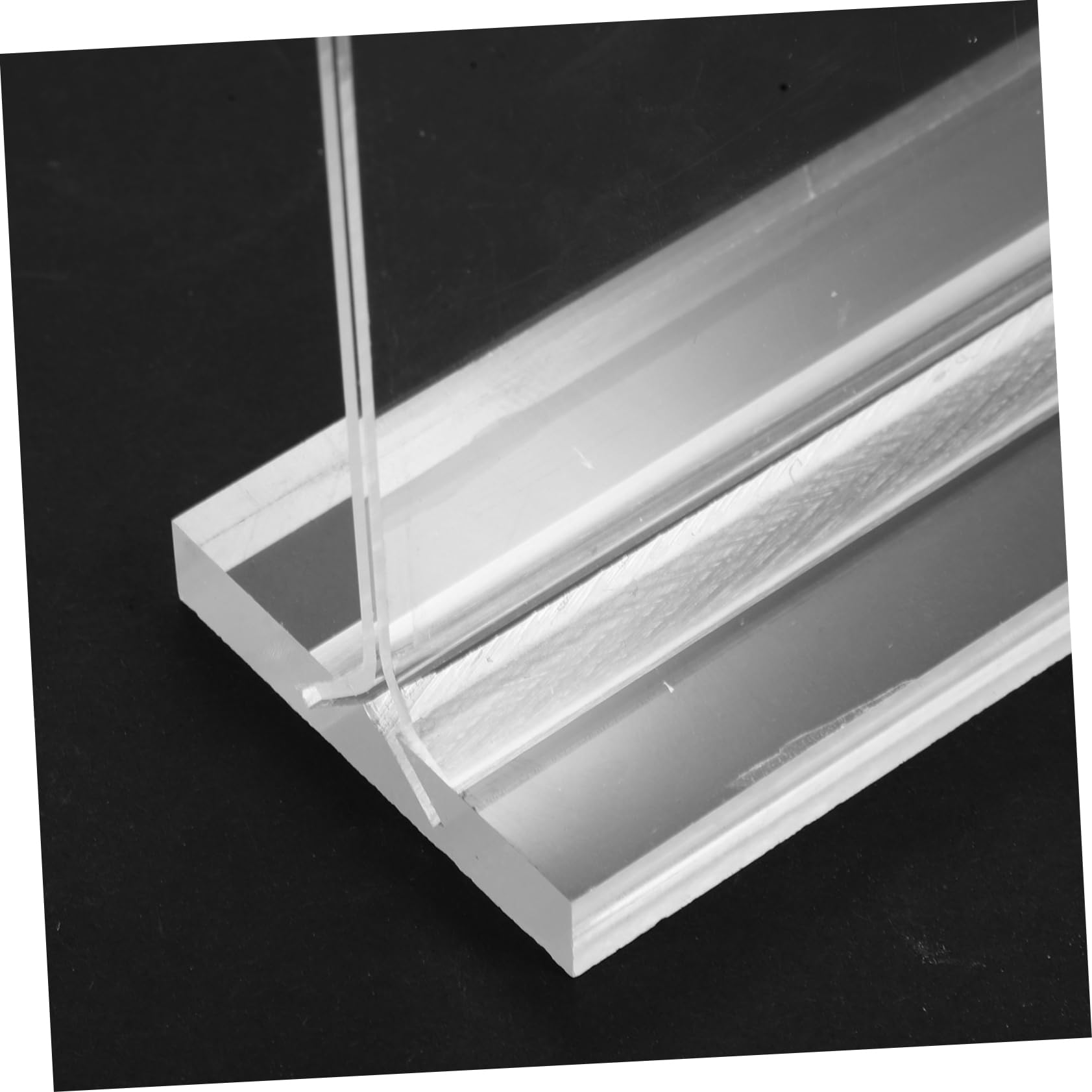 Soporte de Letrero Transparente de Acrílico Doble Cara 6 Uds | 17, 8 X 12, 8cm, Alta Transparencia y Fácil Limpieza, para Bodas y Hoteles