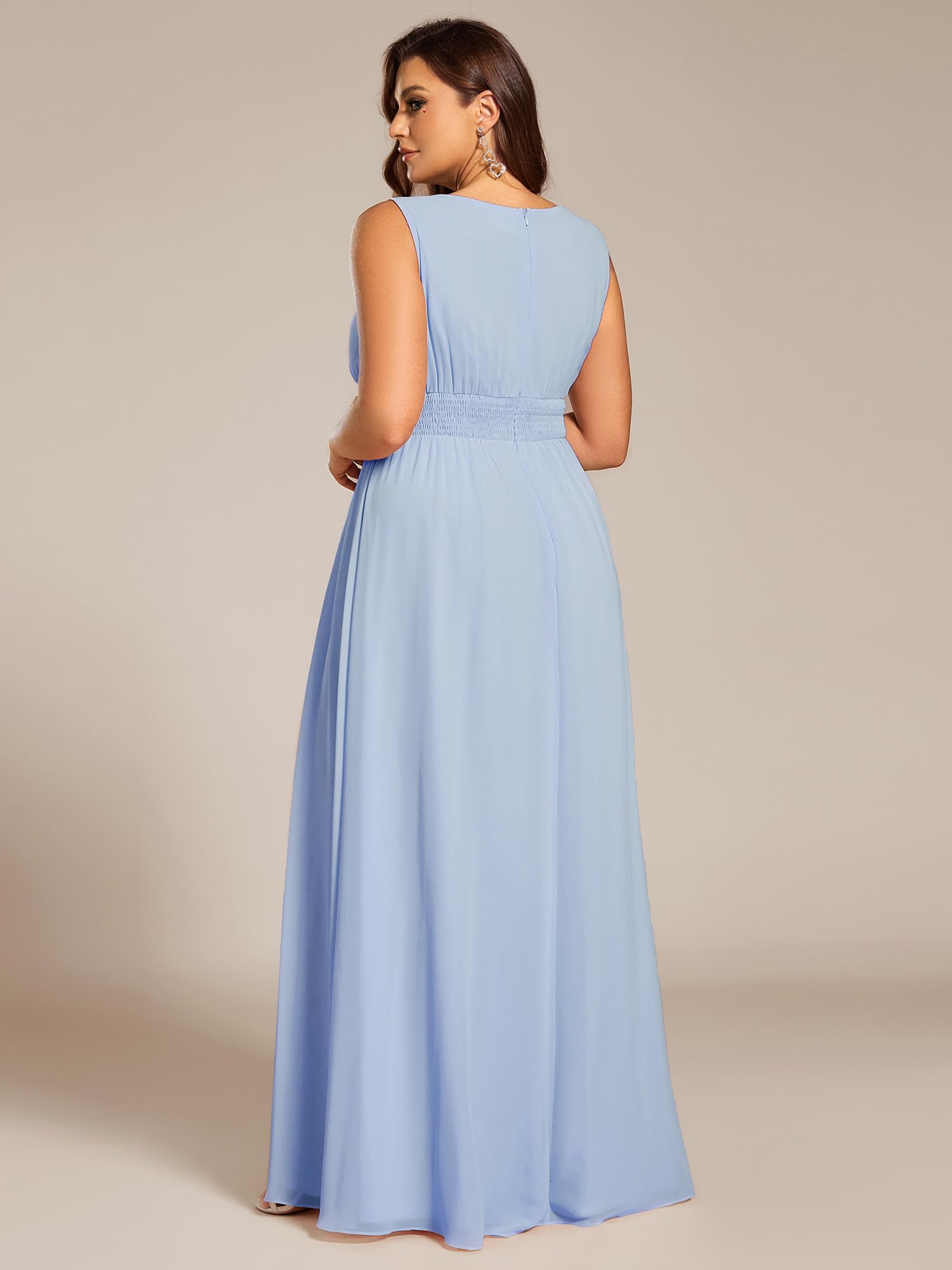 Ever-Pretty Plus Abito da damigella d'onore da donna Maxi Plus Size Formale