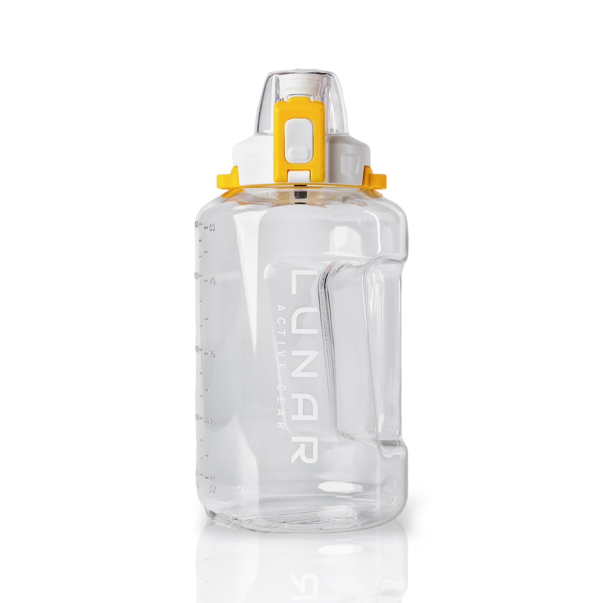 Lunar Active Gear 50 oz Water Bottle (Transparent White)