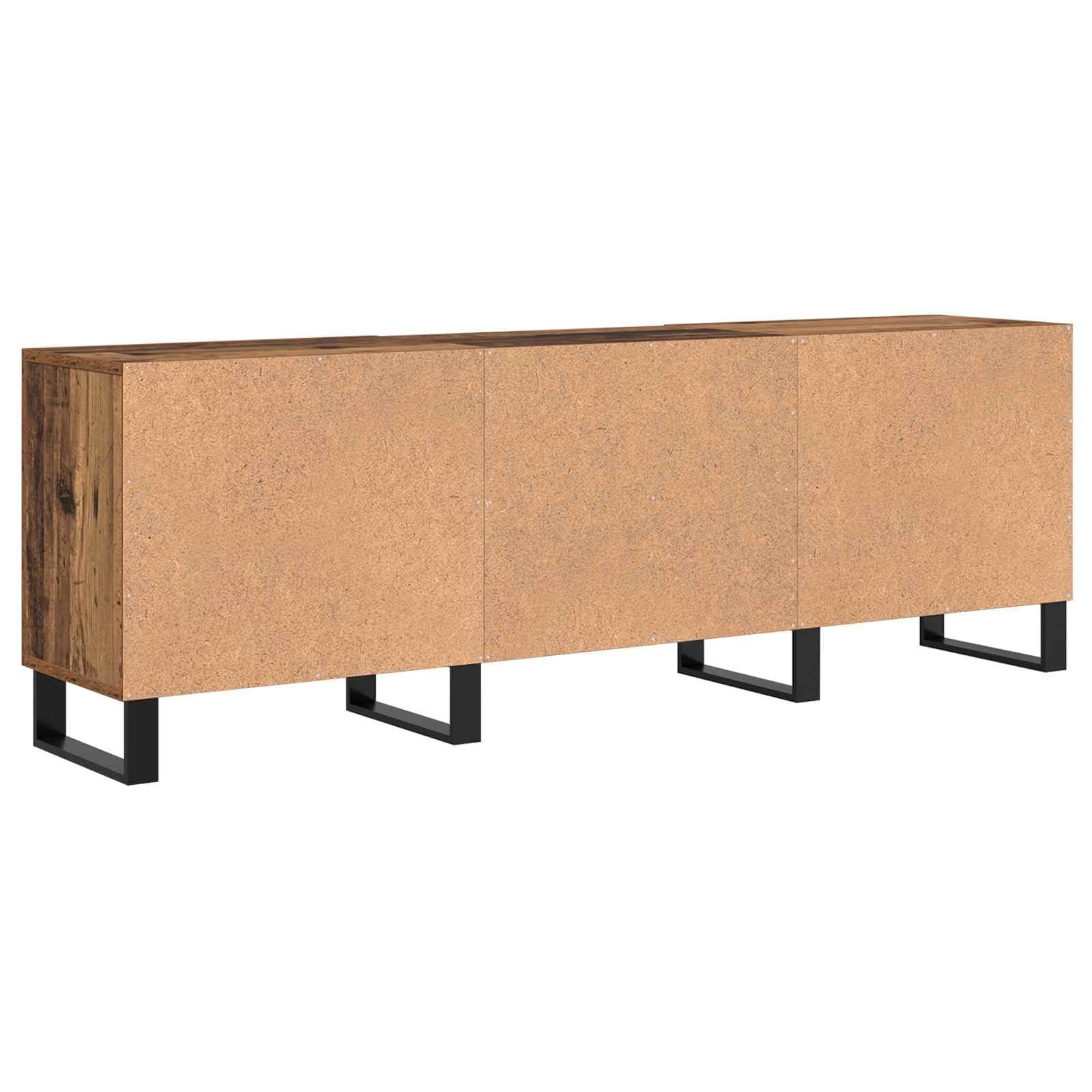 Mobile basso per TV, effetto legno anticato, 150 x 30 x 50 cm, in