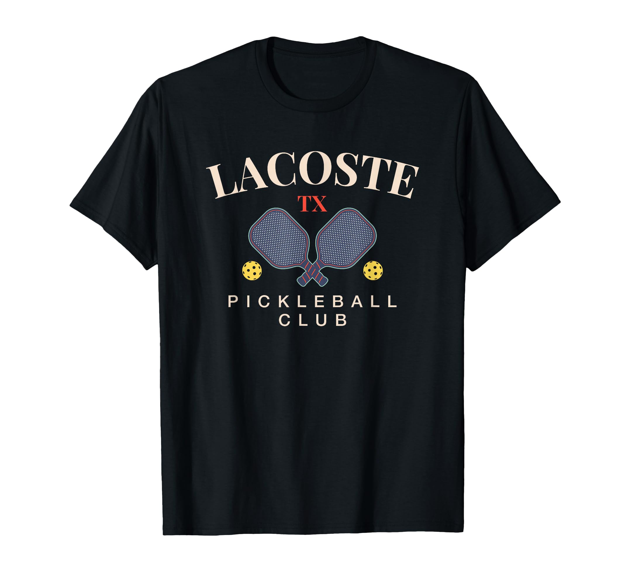 Lacoste, TX Pickleball Club Tee for Paddle Lovers T-Shirt