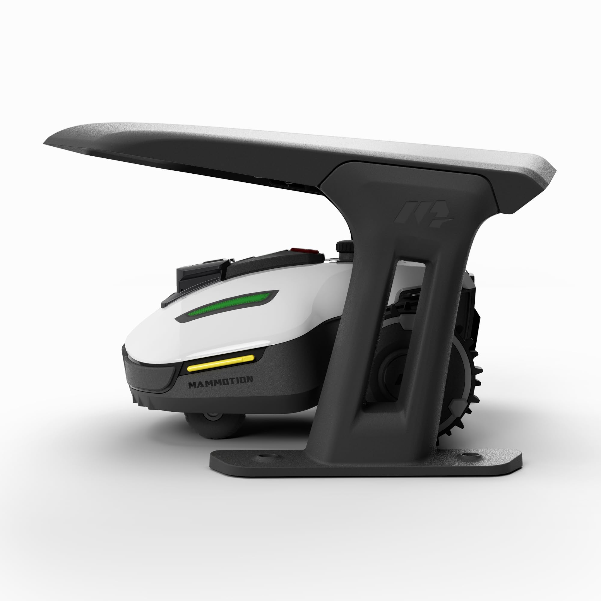 YUKA Mini 500H Robotic Lawn Mower with Garage Standard, Reception 0.12 Acre, Max Mowing 0.17 Acre, Ultrasense AI Vision+ RTK, Auto Mapping, 50% Slope, Cutting Height 2''~3.5'', 15 Mowing Zones