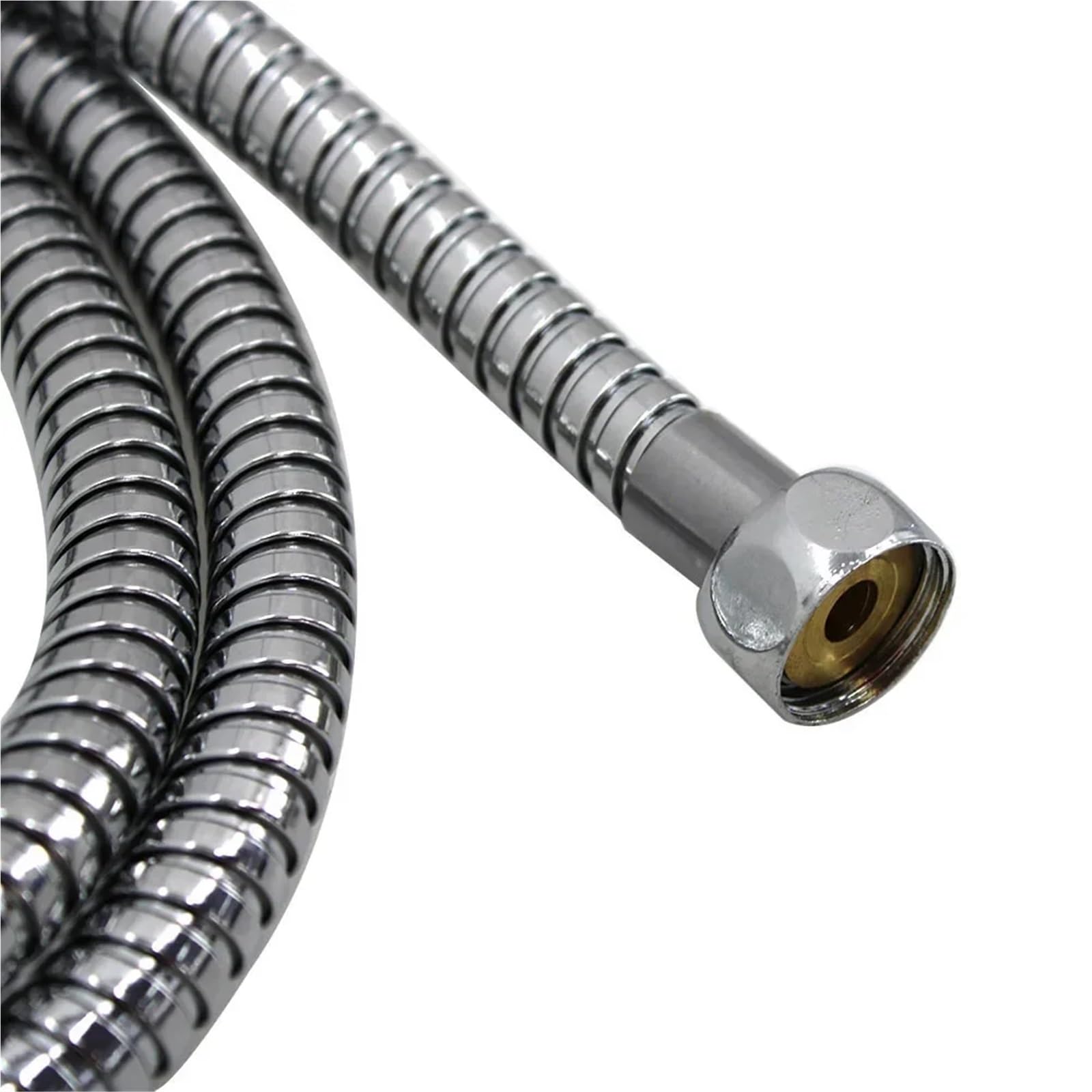 Manguera de ducha flexible de acero inoxidable de 2 m, 1,27 cm, antifugas, ajuste universal para todas las duchas estándar, alta presión, fácil instalación