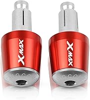 Vista 10 de Contrapeso motocicleta 7/8 "0.866 in manillar Grips extremo manillar tapa tapa enchufe para Yamaha Xmax X-MAX 125 250 300 400 XMAX125 XMAX250 XMAX300