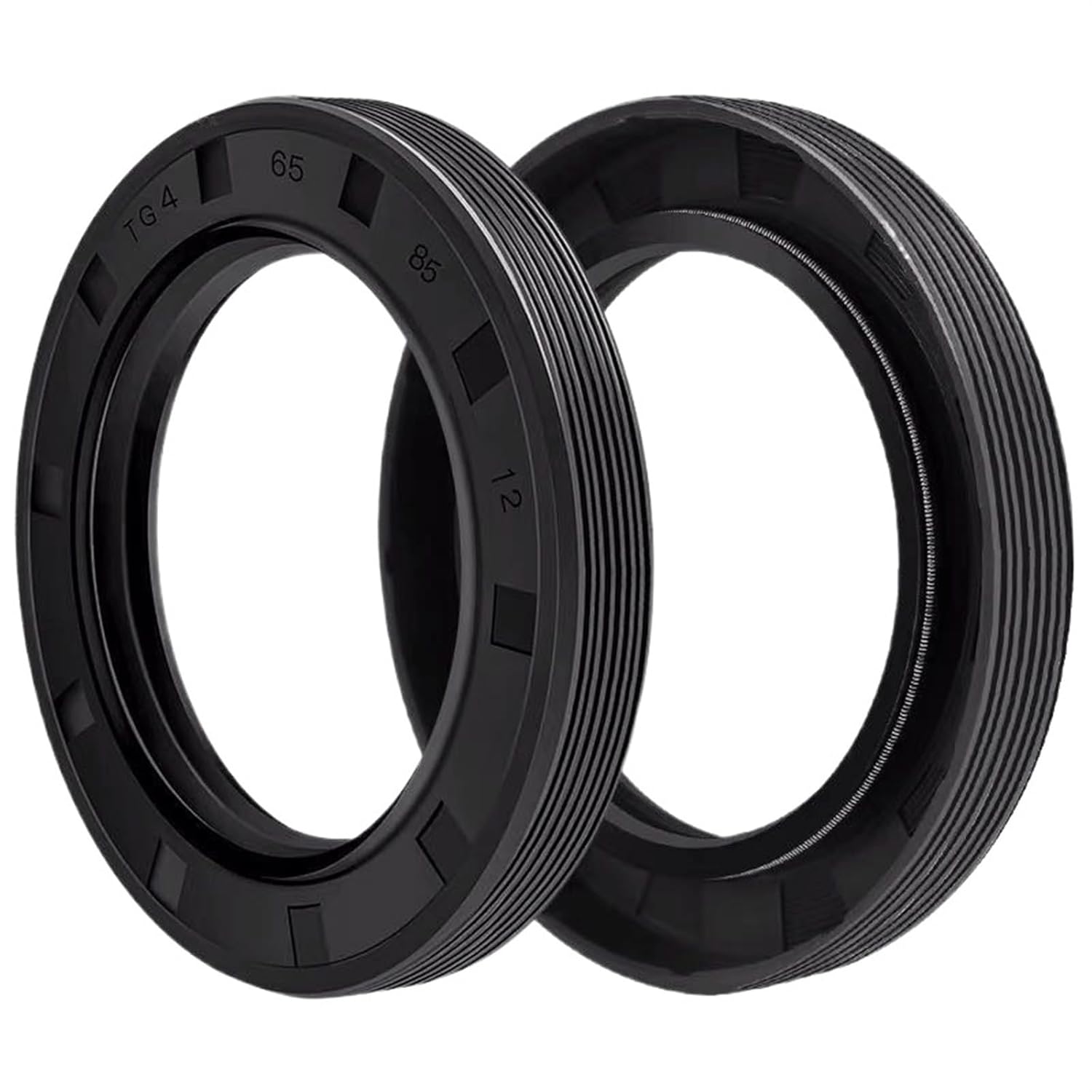 JOLAU 48 * 76 * 12 48x76x12 48 * 80 * 10/12 48x80x10/12 Nitrile Rubber NBR Double Lip Spring TC Ring Gasket Radial Shaft Skeleton Oil Seal(Size:48x80x10)