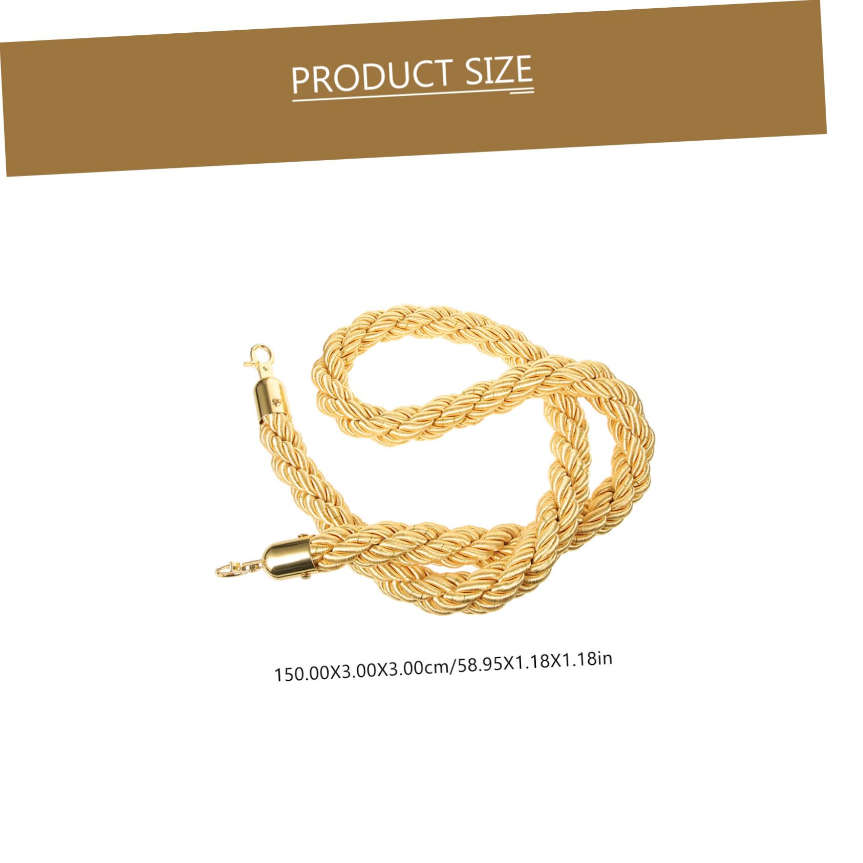 LIFKOME Queue Barrier Rope Stanchion Rope Hooks 1.5m Barrier for Event Management