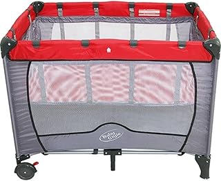 Berço Cercado Desmontável Portatil Vira Chiqueirinho Compact (Vermelho)