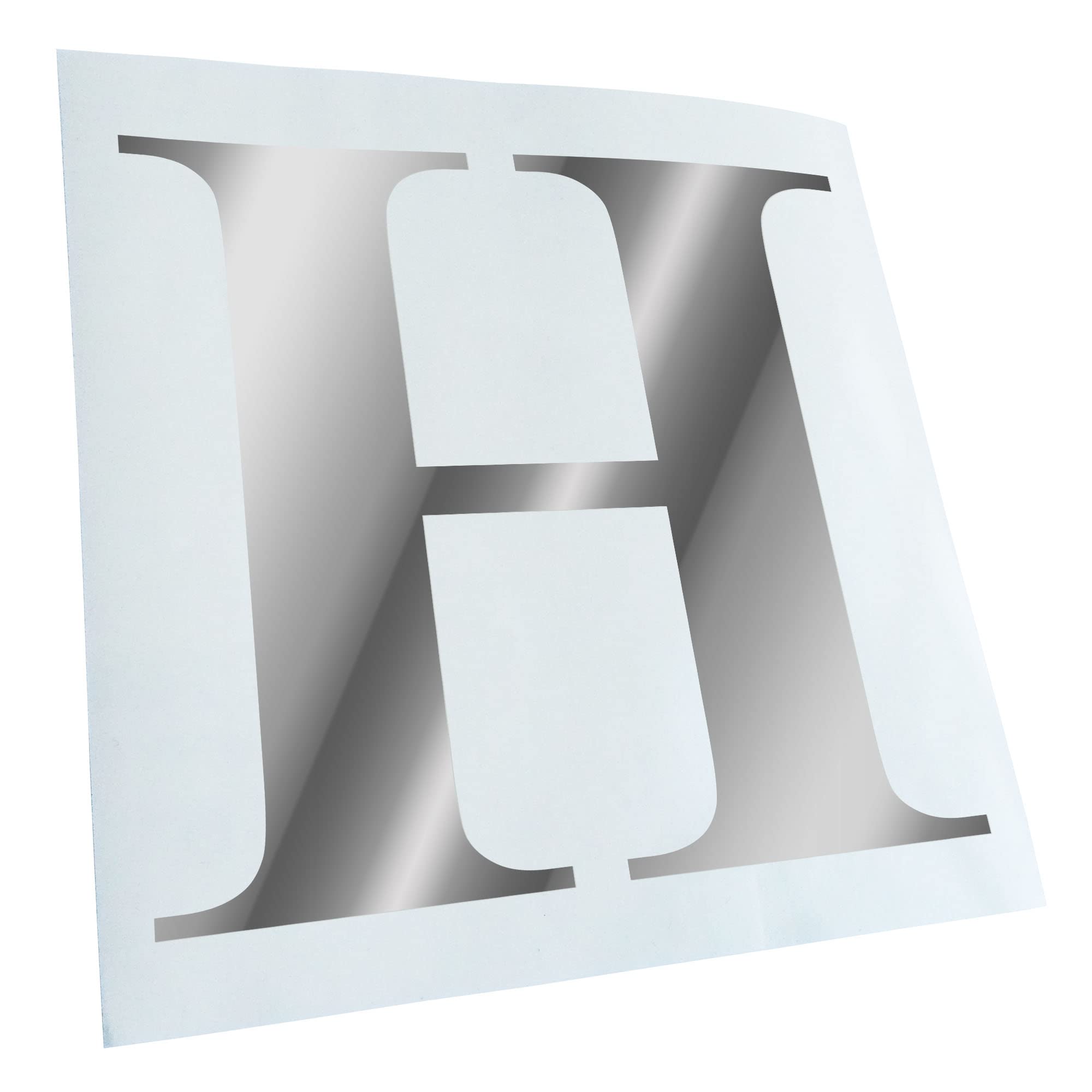 Kiwistar Letter H - Alphabet 11 x 10 cm in 15 Colours - Neon + Chrome Sticker