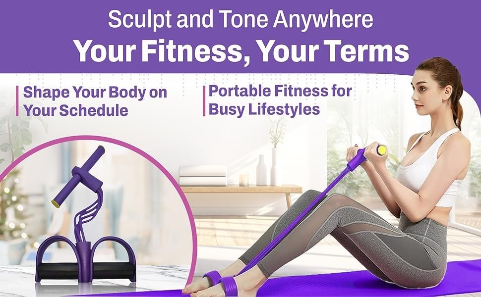 Image of Immortal Pull Reducer Training Bands-4 Tubes Body Pedal Exerciser Yoga Crossfit Exercise, Arm Exercise, Tummy Body Building Training Men and Women (PR Reducer)