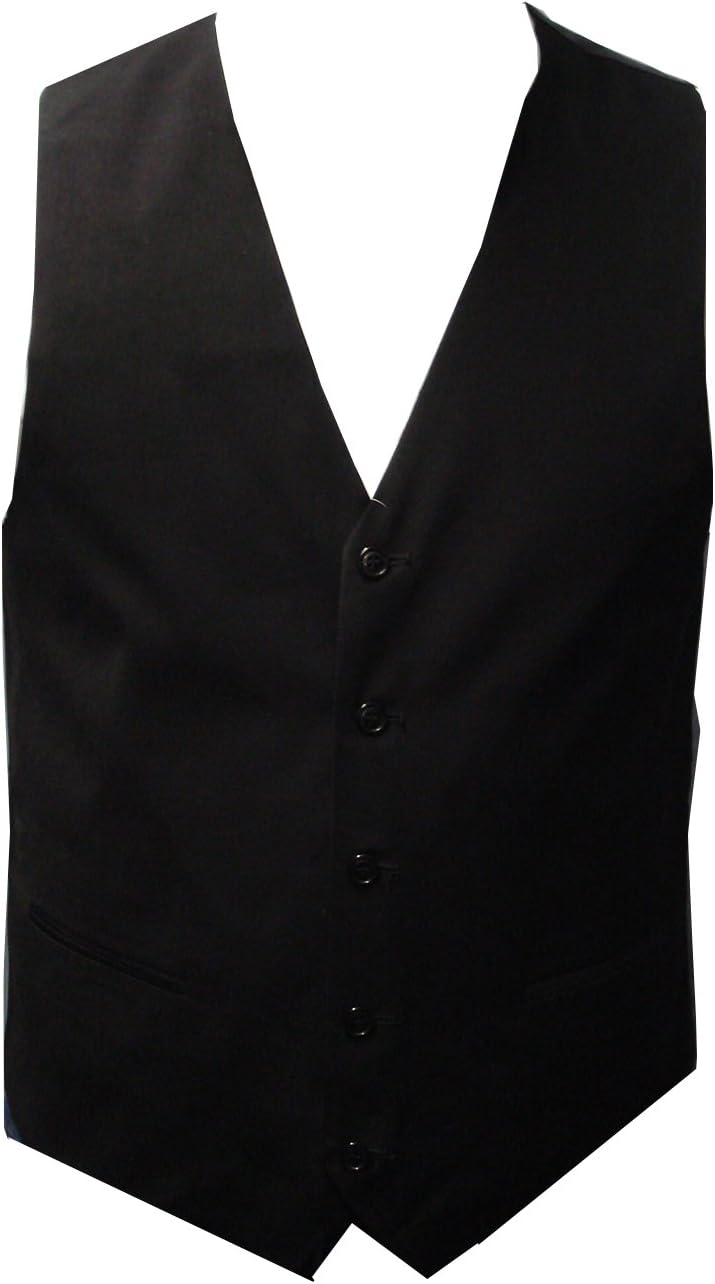 elegance1234Men's Black Waistcoat Superb HIGH Street Quality XL