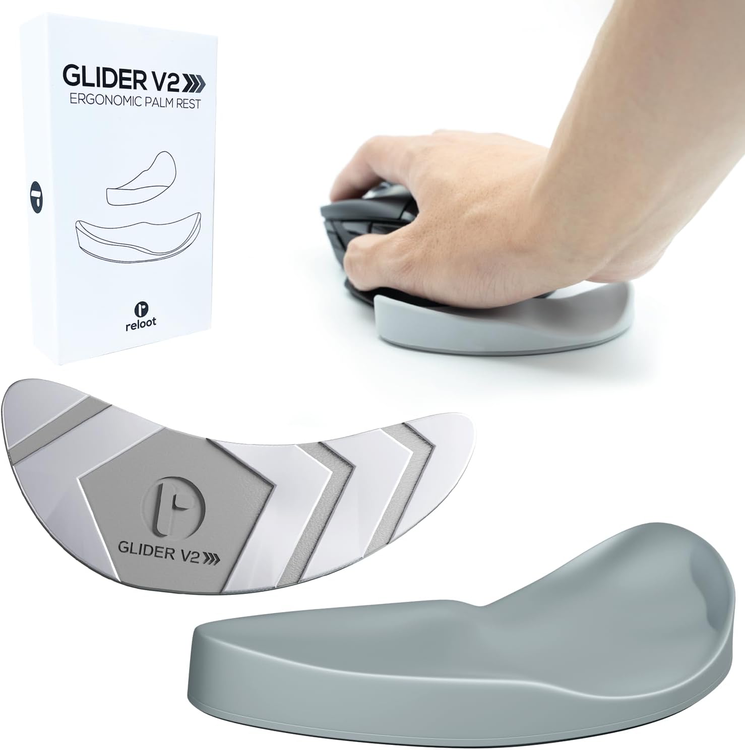 Glider V3 2025 Ergonomic Mouse Wrist Rest, Pink Sliding Palm Support for Women, Wrist Pad for Carpal Tunnel Comfort, Cute Cozy Desk Accessory for Home Office, Work, Study, and Daily Computer Use