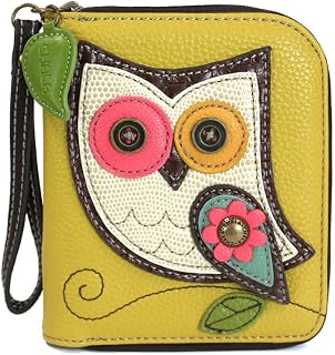 CHALA Zip Around Wallet, Wristlet, 8 Credit Card Slots, Sturdy Pu Leather