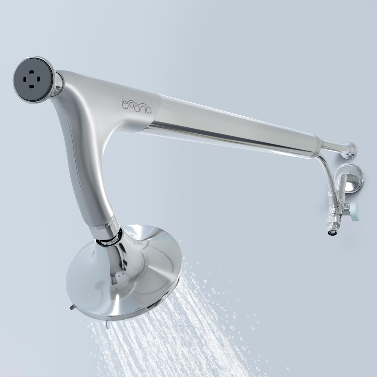Voolan Dualer Duschkopf Für Paare – Regendusche & Handbrause, Verstellbar, Schwarz