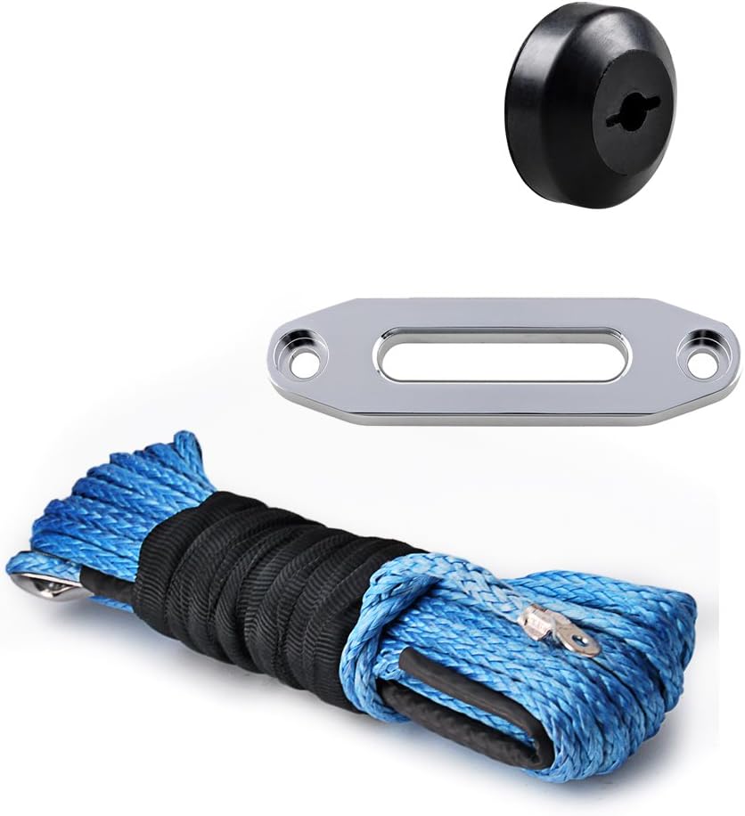 Winches Motors 50'x3/16" Red Synthetic Winch Line Rope Cable Hawse