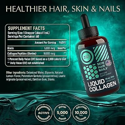 WILD FUEL Liquid Collagen and B12 High-Potency Wellness Bundle
