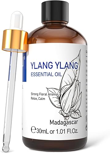 HIQILI Aceite esencial de ylang ylang, aceite de ylang ylang para difusor, aromaterapia, 1.0 fl oz
