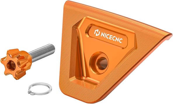 NICECNC Aluminum Seat Mount Bolt Cover CNC Machined, Orange