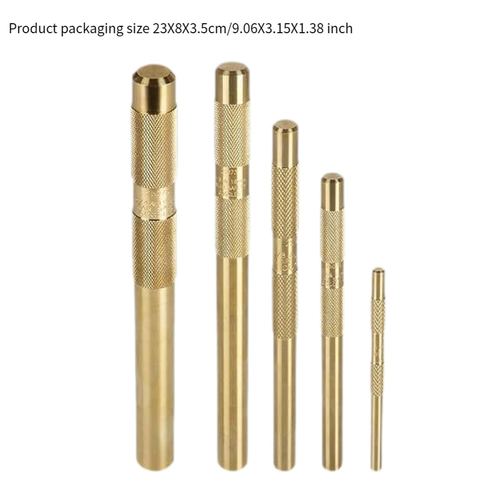 5 Pièces Ensemble Punch Acier Laiton Outil Poignée Accessoire Réparation Stabilité Utilisation Facile Résistante Adapté pour Garage Mécanique