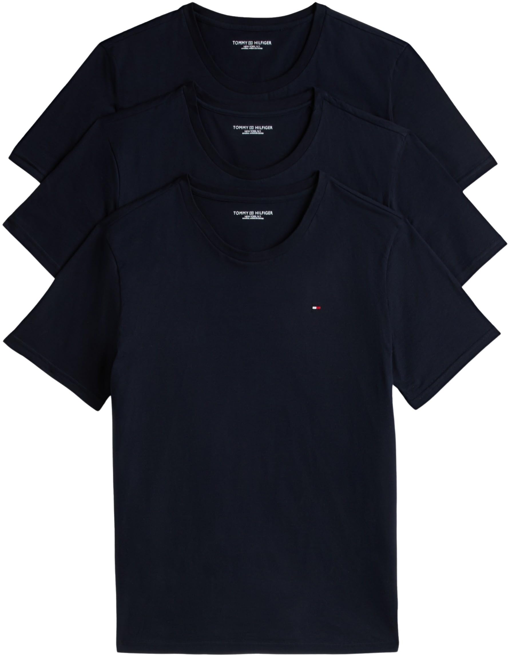 Tommy Hilfiger Men 3P SS TEE UM0UM03379 S/S T-Shirt, Red, S