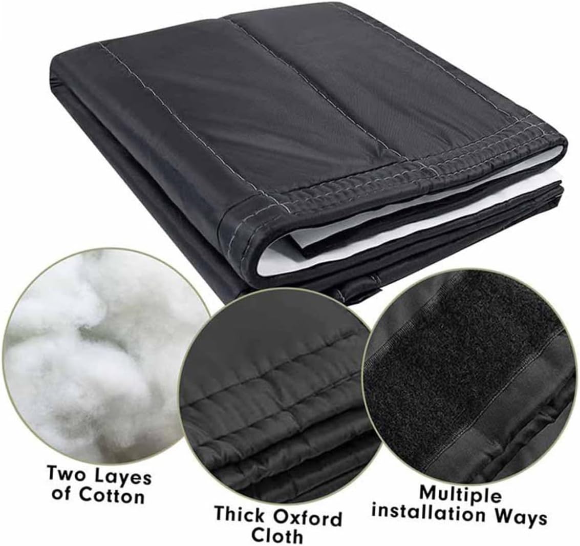 ERINGOGO Professional Fireplace Draft Cover Blanket 39x32, Windproof Indoor Fireplace Barrier, Heat Insulation Fire Screen Stopper for Home Stove and Hearth