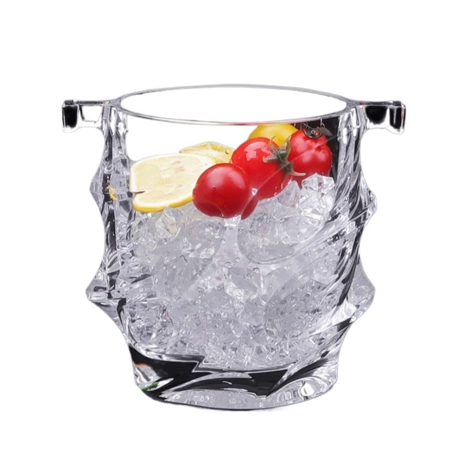 champagne bucket Transparent Acrylic Threaded Ice Bucket for Outdoor Use drinks cooler tub