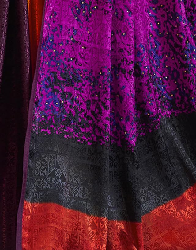 Image of SIRIL Women's Silk Crepe Stone Work Weaving Saree With Unstitched Blouse Piece