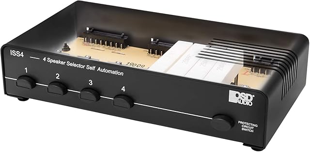 OSD Audio 4 Zone Speaker Selector Switch Impedance Protection ISS4