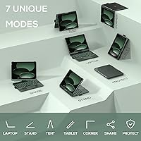 Vista 5 de typecase Funda táctil para iPad de 11ª y 10ª generación con teclado (11 pulgadas 2025, A16 y 10.9 pulgadas 2022) – Rotación de 360°