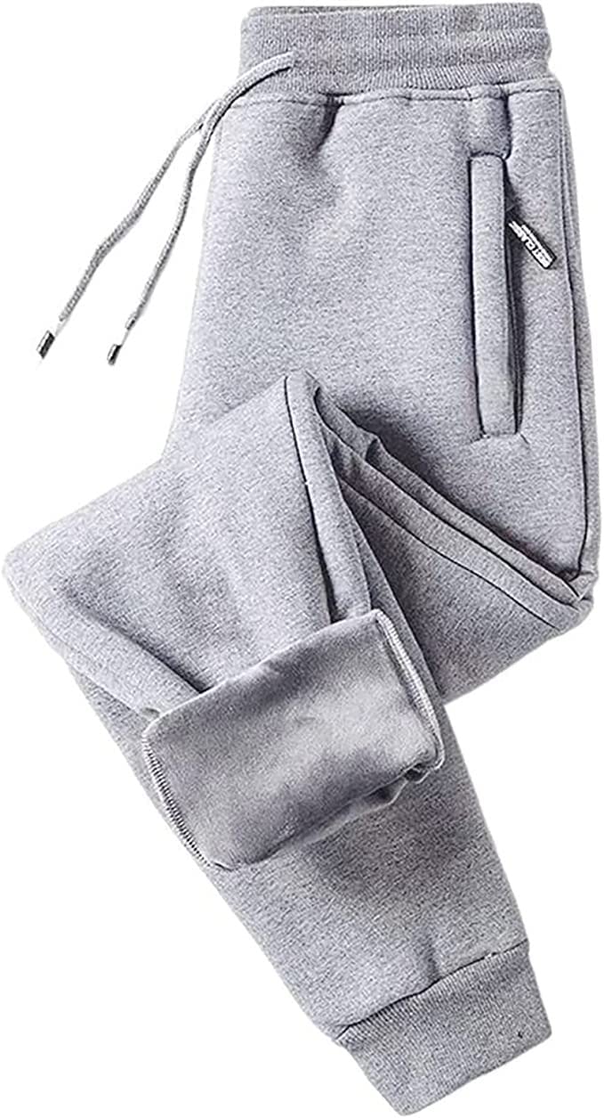 Spodnie Dresowe Męskie Ciepłe Spodnie Dresowe Dla Mężczyzn Casual Spodnie Sportowe Sznurek Athletic Jogger Spodnie Polarowe Z Kieszeniami Długie Spodnie Zimowe Ocieplane Spodnie Dresowe