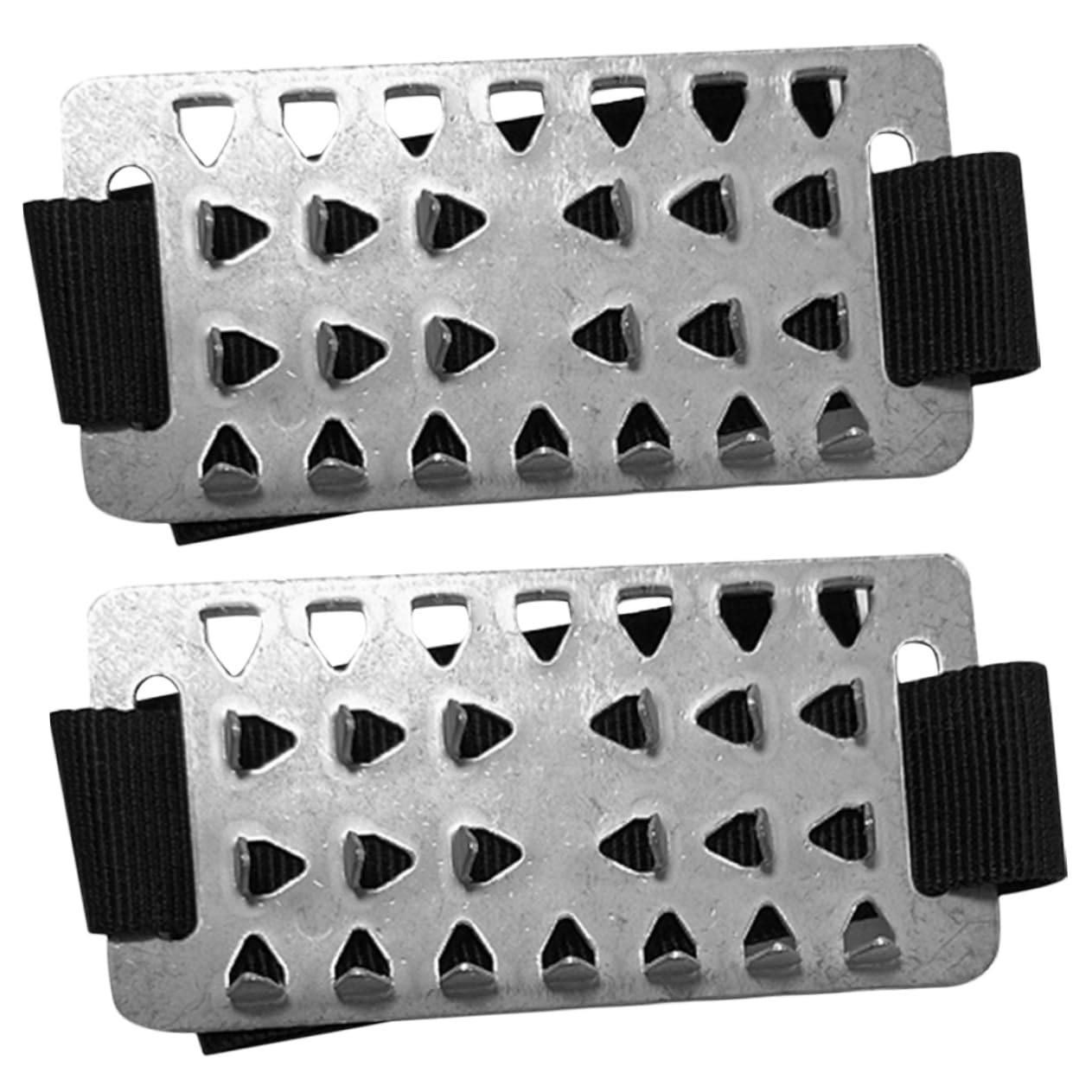 Mipcase Copriscarpe antiscivolo per neve Cramponi antiscivolo scarpe pinze nevicare impugnature copri scarpe antiscivolo per scarpe pinza per il ghiaccio scarpe ramponi Black