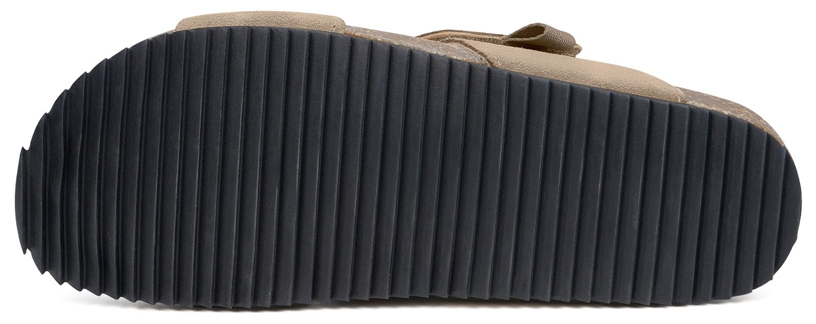 Dokela Sandalias deslizantes Mujer,Pantolette con Punta Abierta,Mule Verano,Plantilla Anatómica de Piel y Corcho Natural