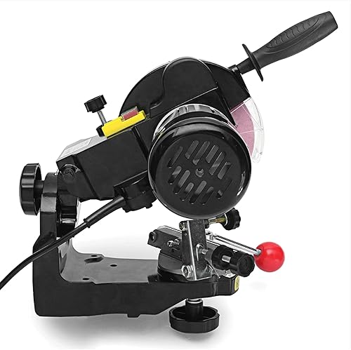 Miniatura 4 de Afilador de motosierra, máquina afiladora de hoja de cadena de sierra eléctrica profesional multiángulos, 1/8 pulgadas por 3/16 pulgadas