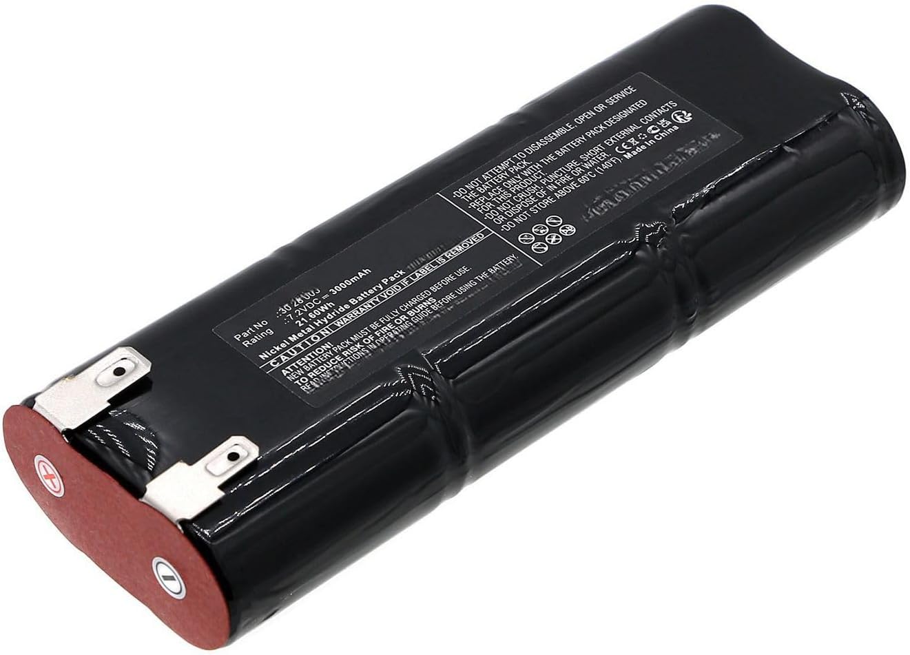 CoreParts Battery for Fakir Vacuum 21.60Wh 7.2V 3000mAh, 30 28 003,30 27 003 (21.60Wh 7.2V 3000mAh)