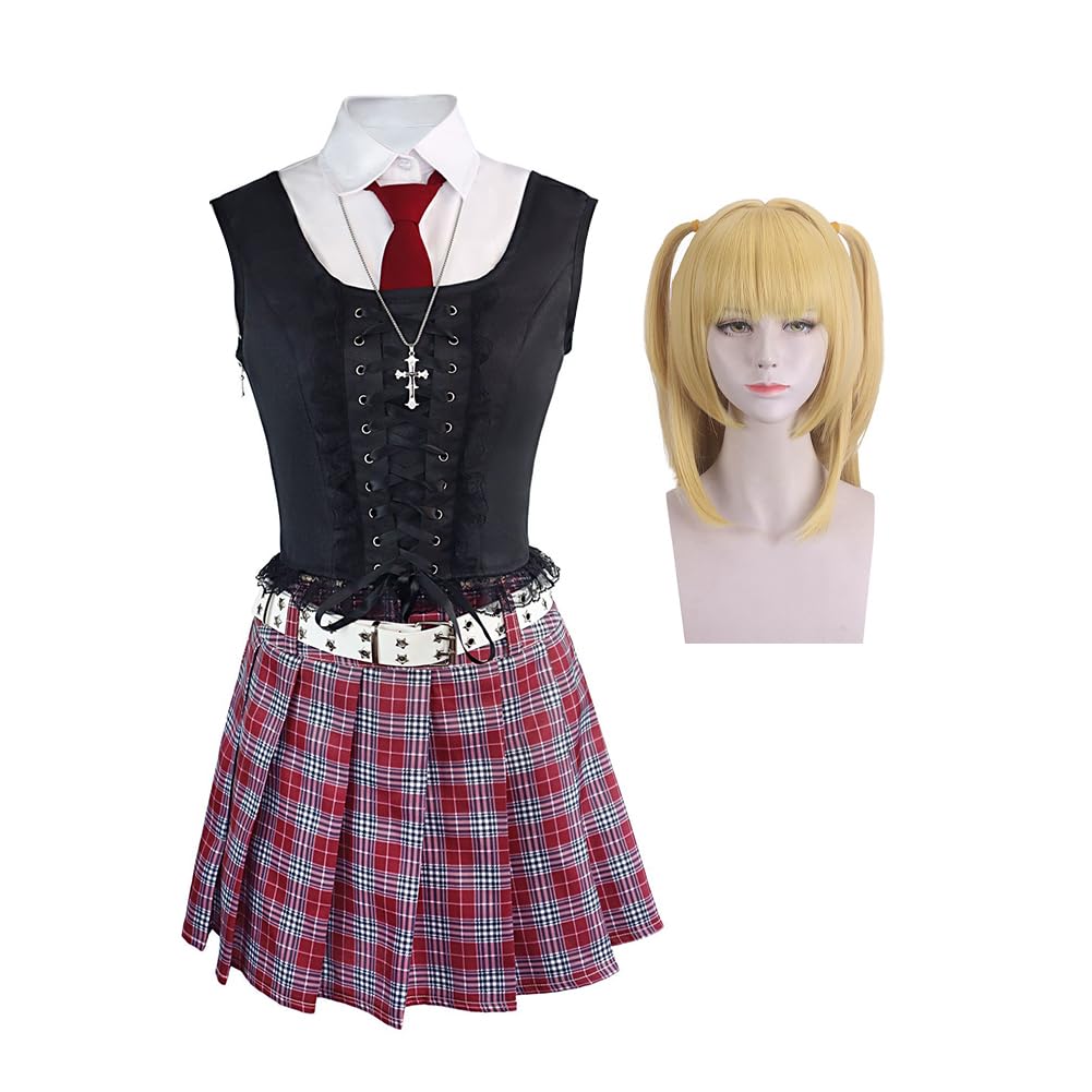 Misa Amane Cosplay Rock Anime Cosplay kostium Misa Amane mundur kompletny zestaw, Halloween, tematyka na imprezę