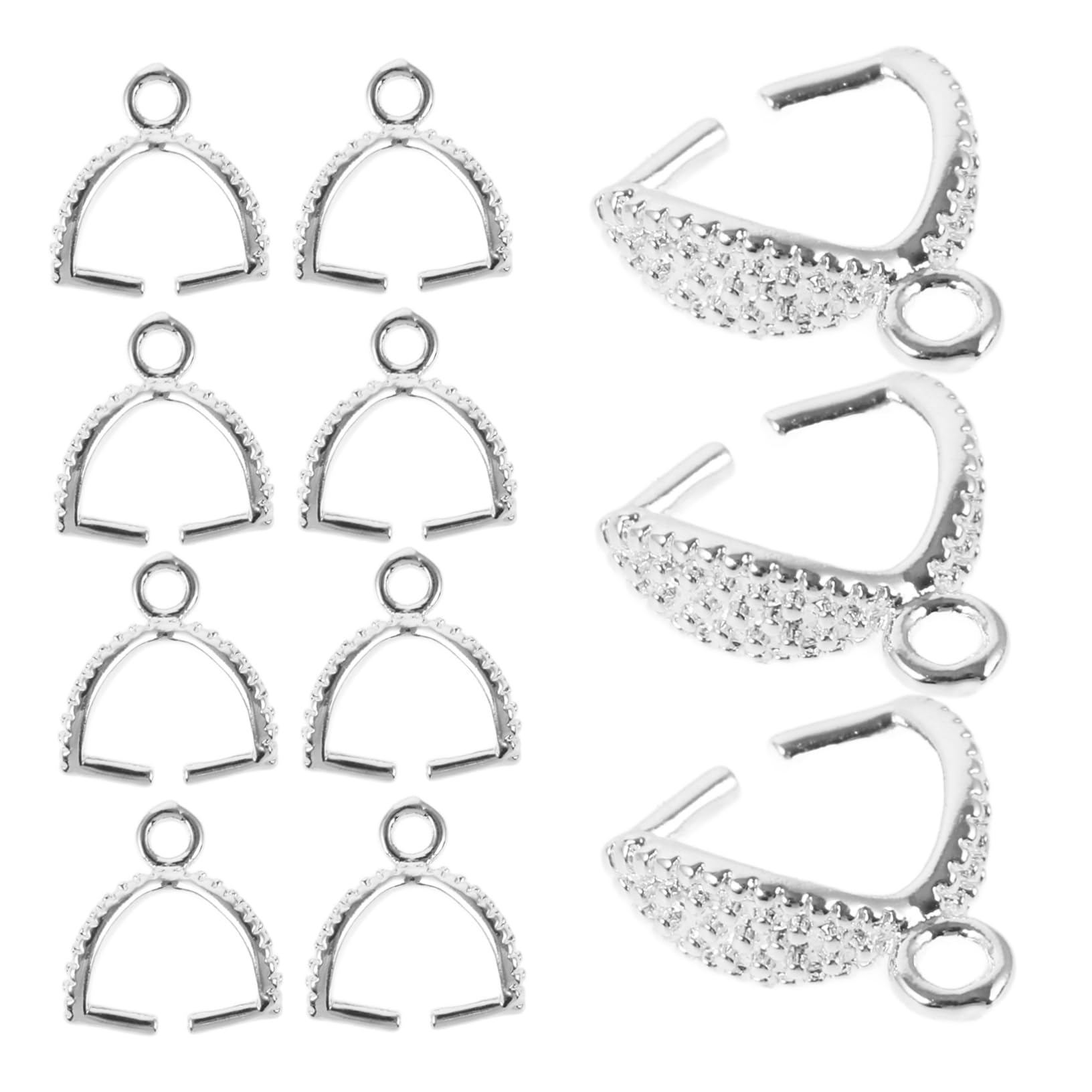 Sewroro 100piezas Conectores De Clasp Para Collares De Accesorios De Joyería De Conectores De Colgantes y Clips Para Pulseras y Collares