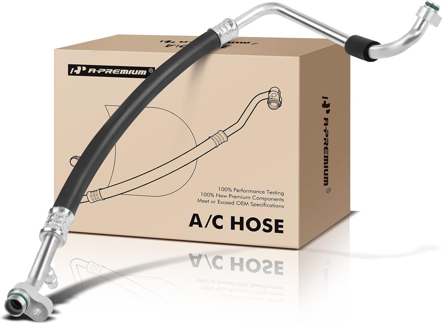 A-Premium A/C Suction Hose Assembly Compatible with Honda Odyssey, 2011-2017, 3.5L, Compressor to Evap