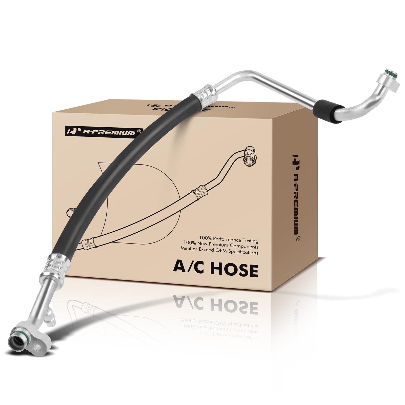 A-Premium A/C Suction Hose Assembly Compatible with Honda Odyssey, 2011-2017, 3.5L, Compressor to Evap