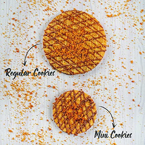 Image of NOVANOVA Butterscotch Waffle Cookies - Vegetarian, 100% Eggless | No Added Preservatives | Freshly Baked For You- Box Of 24 (480 grams)