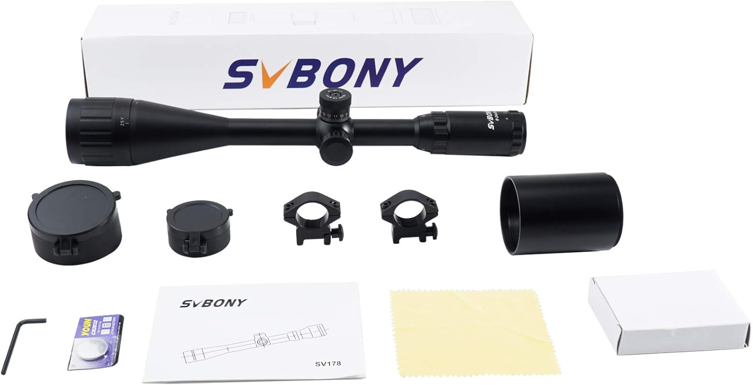 SVBONY 6 24x50 Illuminated Reticle Covers Photo