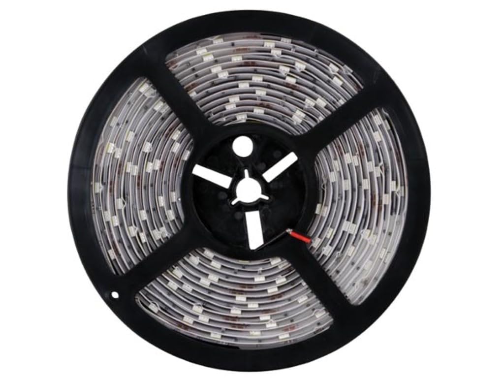 Velleman Striscia LED flessibile, autoadesiva, IP61, 300 LED, 5 m, 12 V, 6500K, bianco freddo