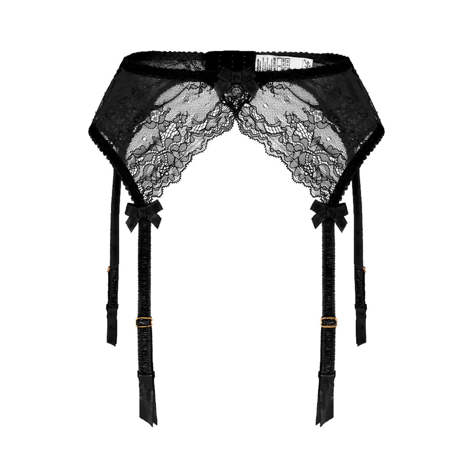 2PCS Mujeres Metal Clips Sexy Liguero Cinturones para Medias Plus Size Ligas Lencería
