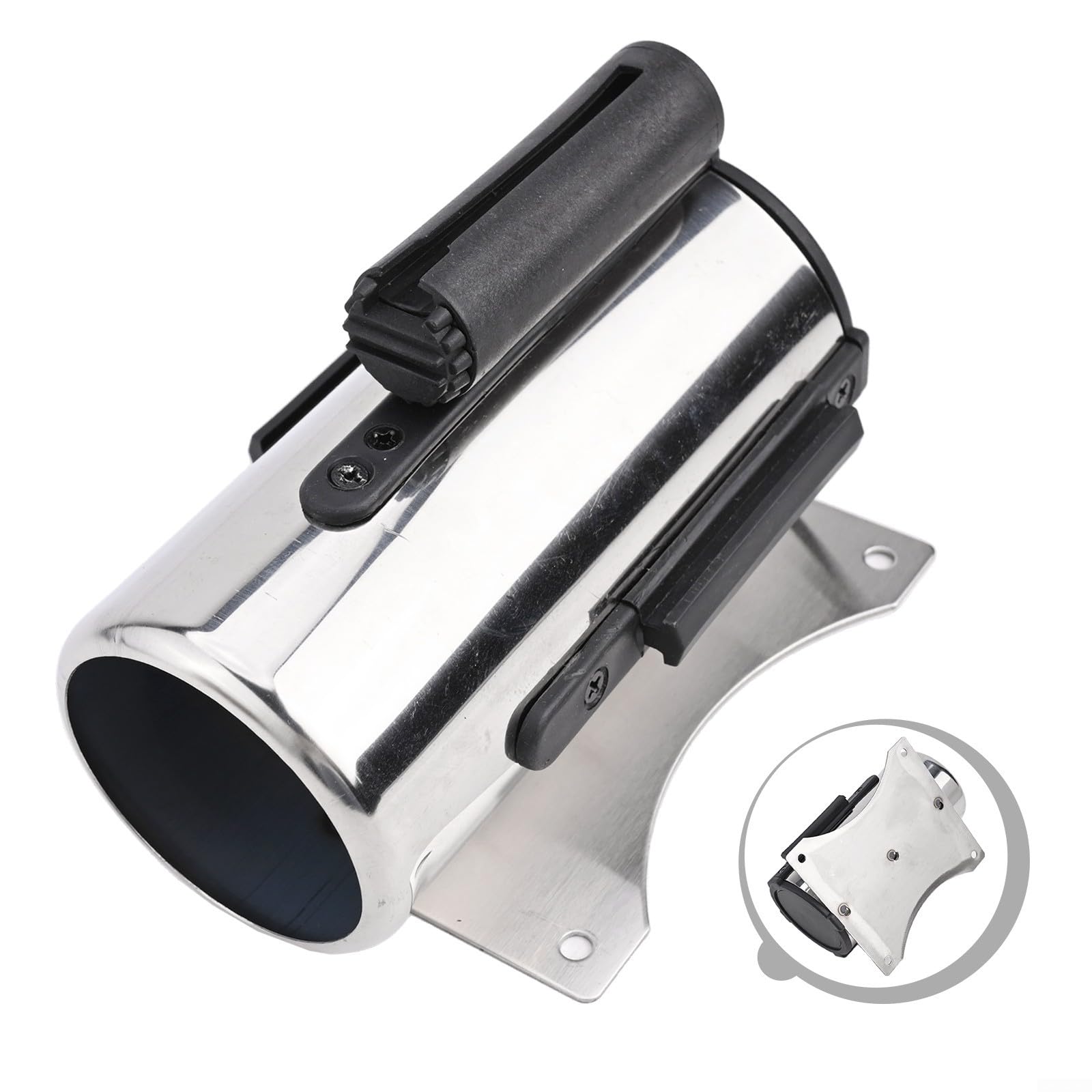 Barrera retráctil de pared 2 m negro