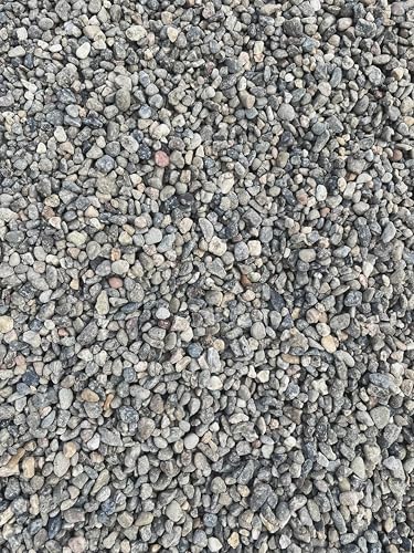 40 LBS Grey Pea Gravel - Landscape Rocks - Drainage Rock - Gardening - Average Size 3/8 inch - 1/4 inch...