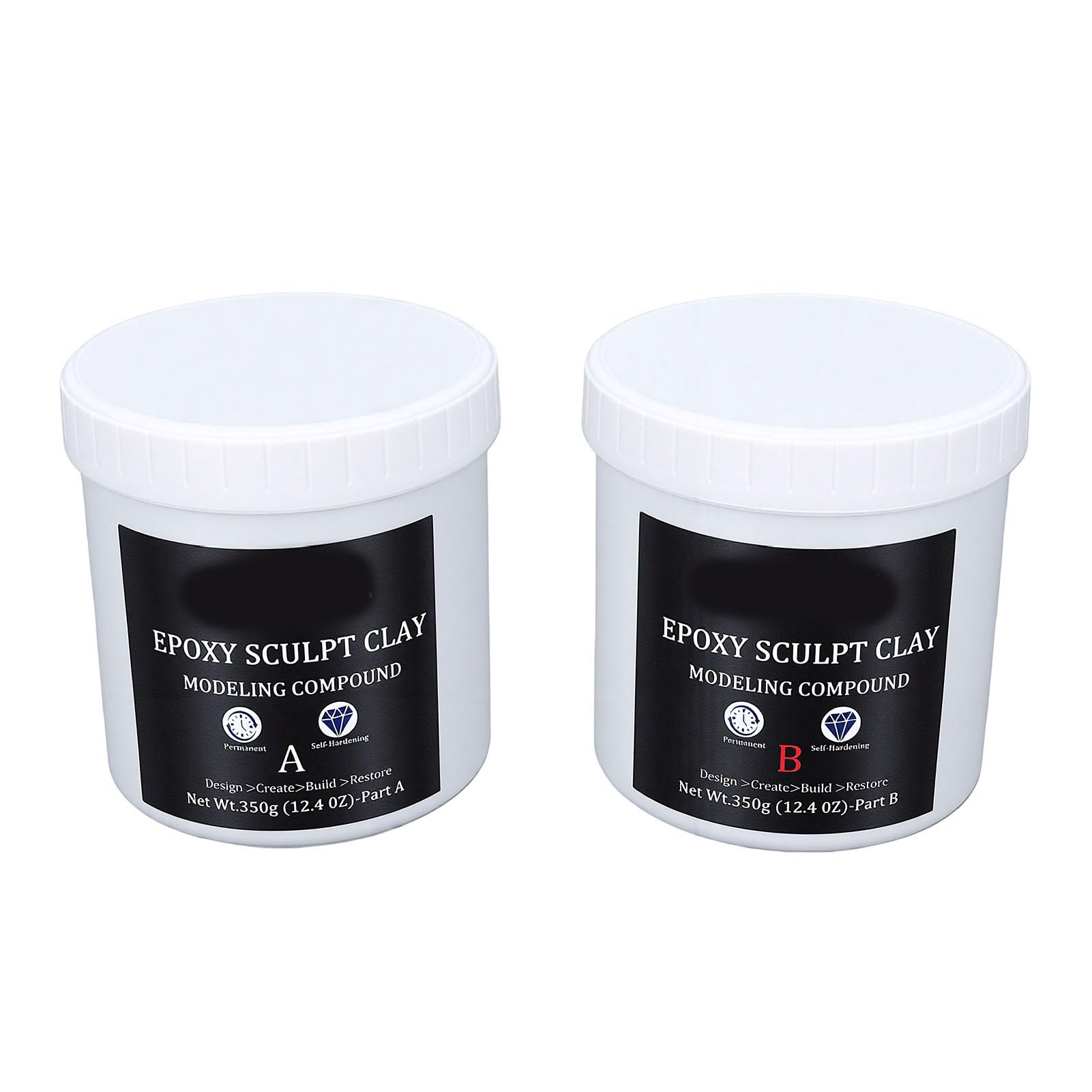 Tnfeeon Selbsthaertende Modelliermasse, 700g A und B, fuer Skulpturen und