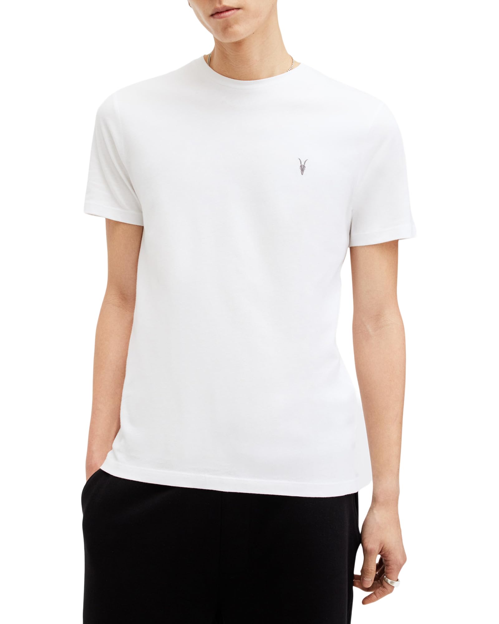 Photo 1 of AllSaints Men's TeesBrace Ss Crew Optic White L