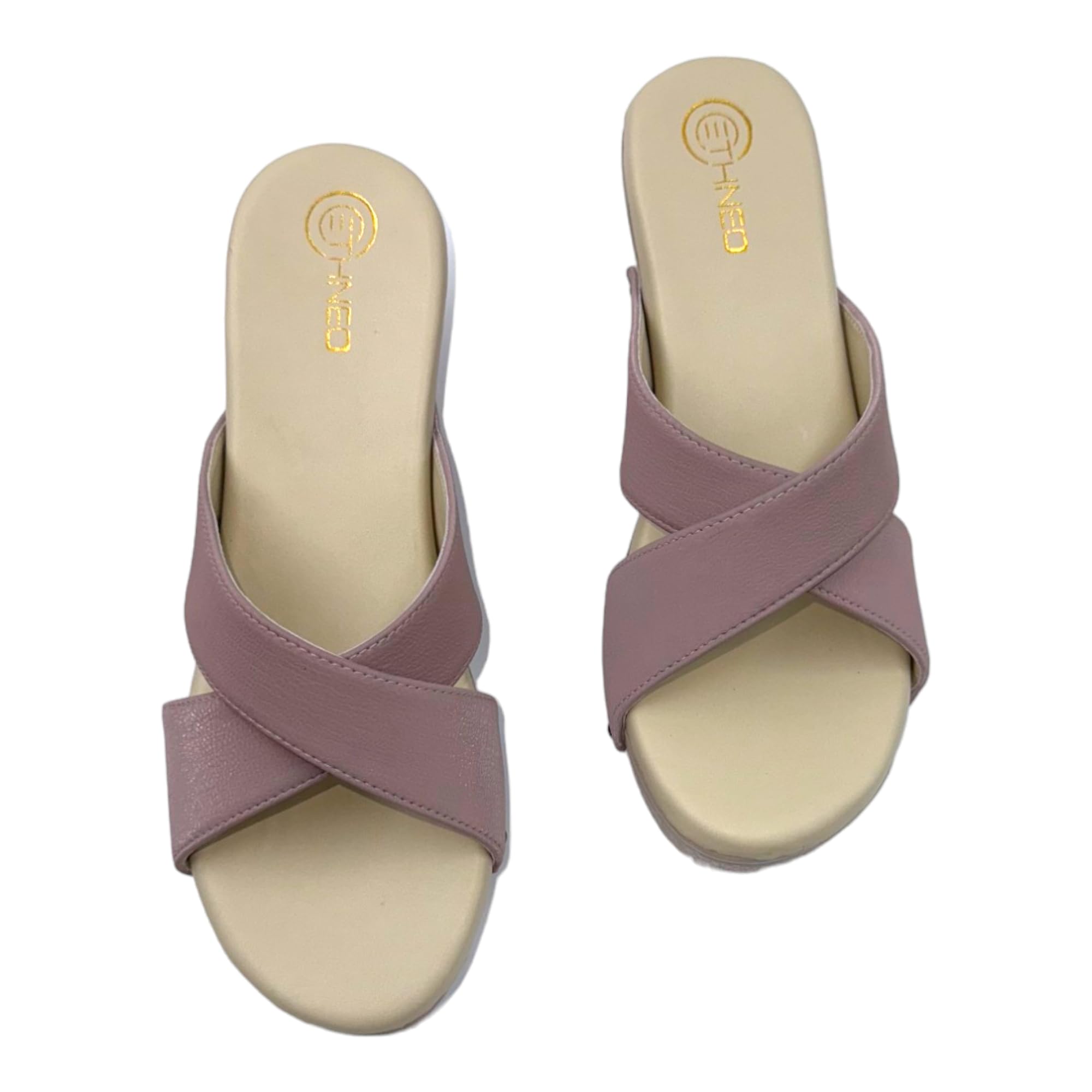 Leather Wedge Heels for Women & Girls | Fancy & Stylish Heel sandals |Extra Cushioning & Comfortable, Fashionable, Light Weight, Vegan, Fashion Heel Sandal for Girls, Causal wear (PINK, UK Footwear Size System, Adult, Women, Numeric, Narrow, 4) (B0DF7PQ185) Amazon Price History, Amazon Price Tracker