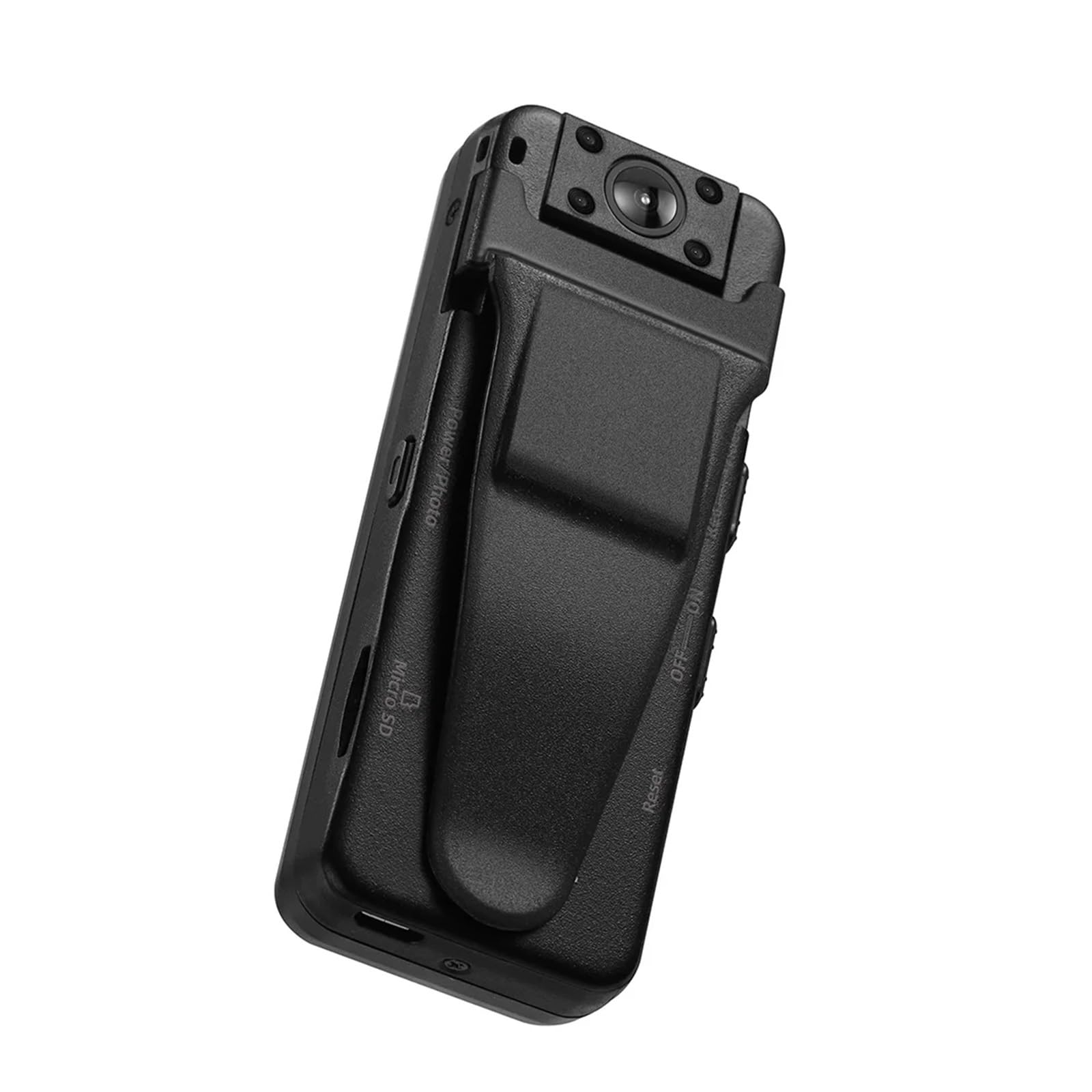 CVFRDD A8 Body Mounted Camera 1080P Video Recording Night Vision Back Clip Motion Detection Camcorders For Home Office(With 128GB TF Card)