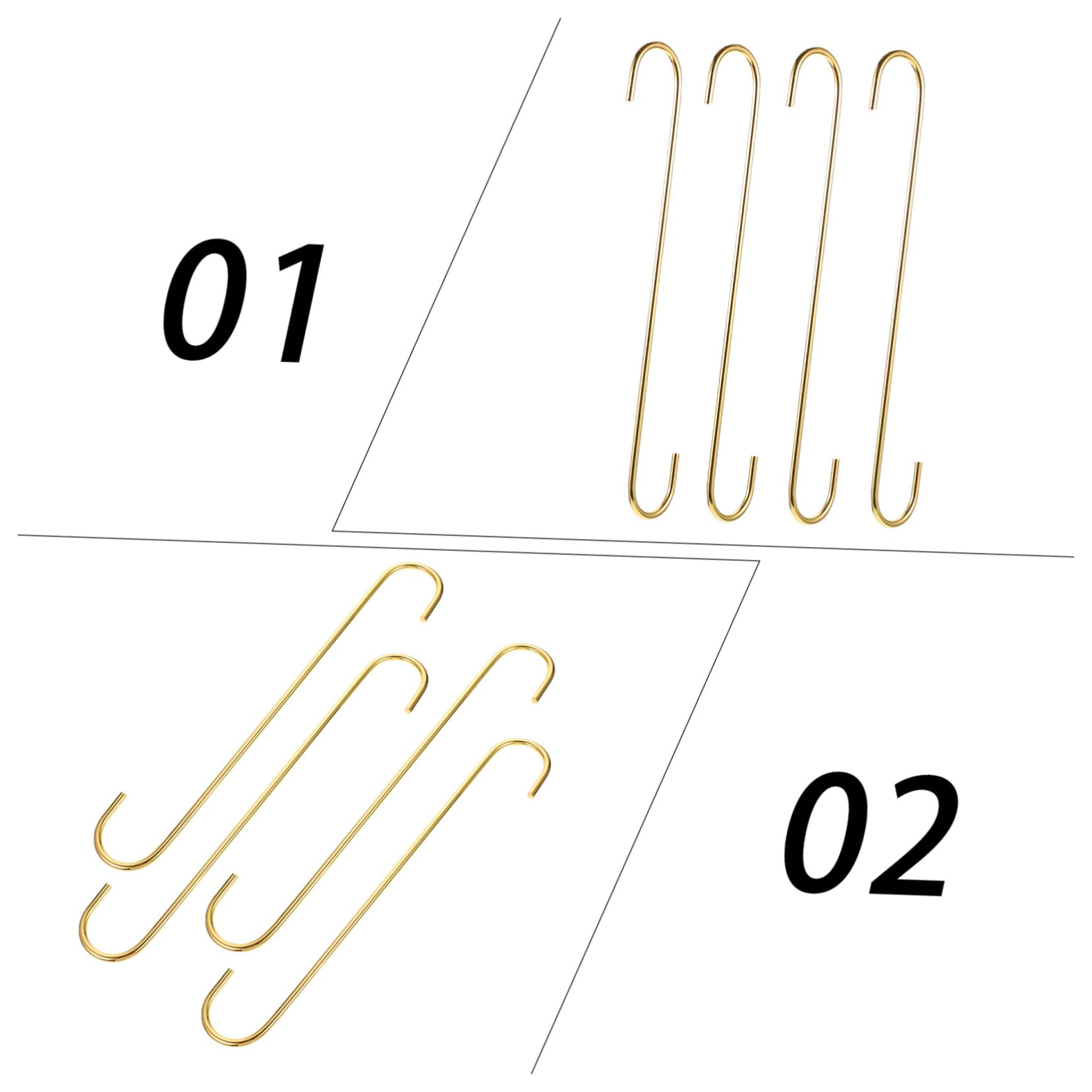 Baluue 10pièces Crochets s Solides Pour Suspendre Les Pots De Fleurs Longs Crochets De Suspension Robustes Pour Plantes Jardin